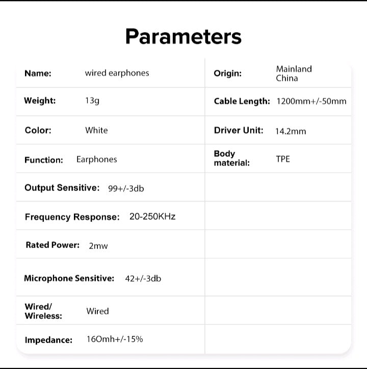 3.5mm wired Earphones