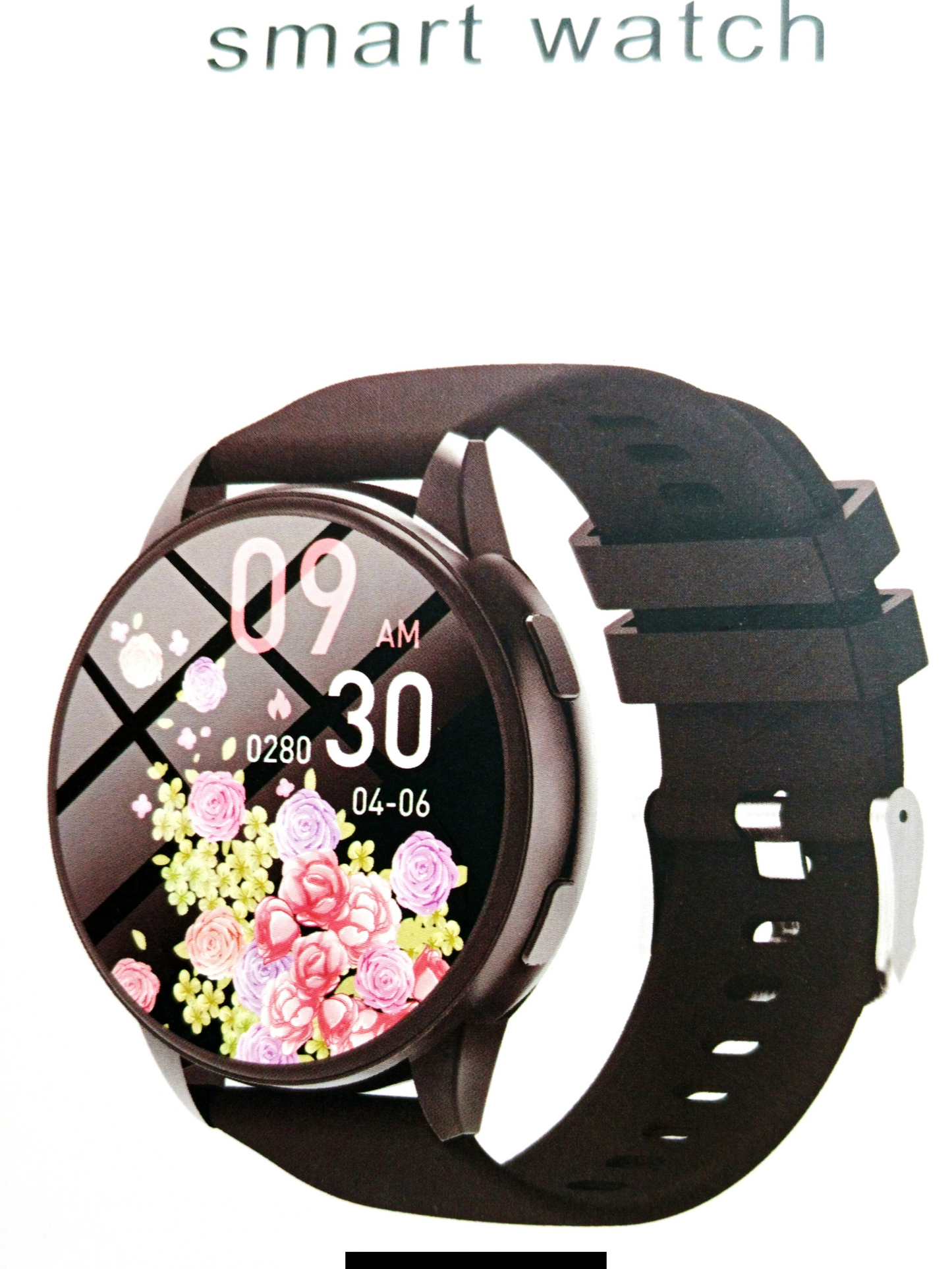 Pink smart watch